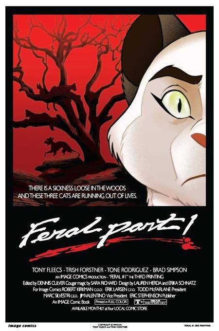 Feral 1 Comic 3rd Printing Trish Forstner & Tony Fleecs Image Comics 2024