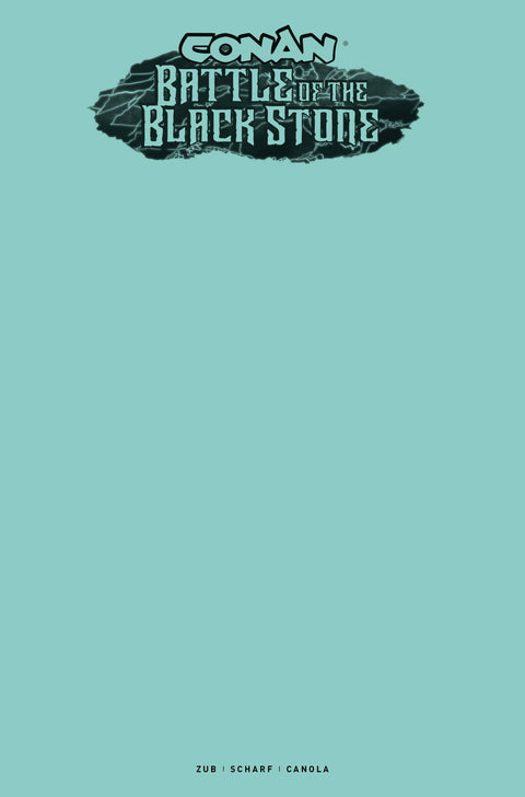 Conan the Barbarian: Battle of the Blackstone 1 Comic Blank Cover Titan Books 2024