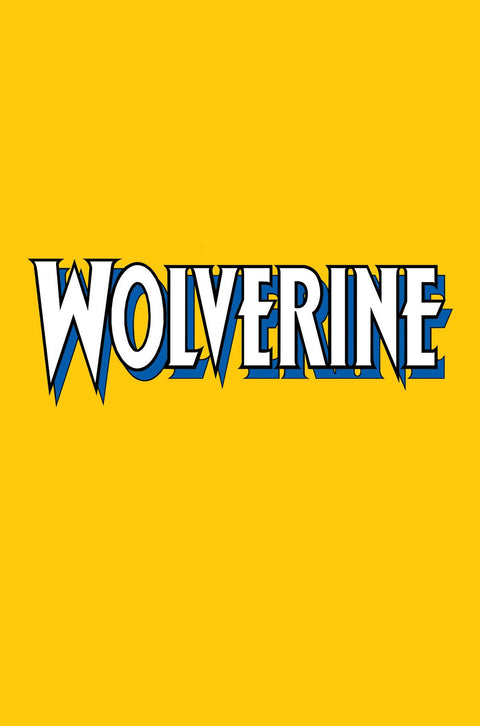 Wolverine, Vol. 8 1 Comic Logo Variant Marvel Comics 2024
