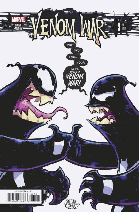 Venom War 3 Comic Skottie Young Variant Marvel Comics 2024