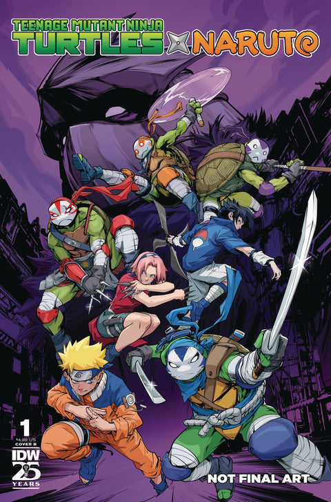 Teenage Mutant Ninja Turtles X Naruto 1 Comic Hendry Prasetya Variant IDW Publishing 2024
