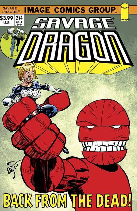 Savage Dragon, Vol. 2 274 Comic Erik Larsen 1970's Variant Image Comics 2025