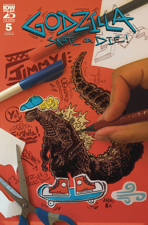 Godzilla: Skate Or Die! 5 Comic Juni Ba Variant IDW Publishing 2024