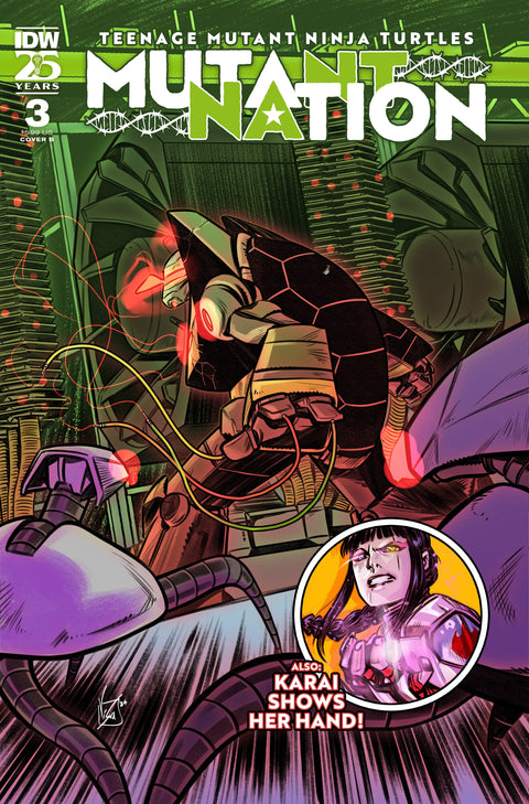 Teenage Mutant Ninja Turtles: Mutant Nation 3 Comic Vincenzo Federici Variant IDW Publishing 2025