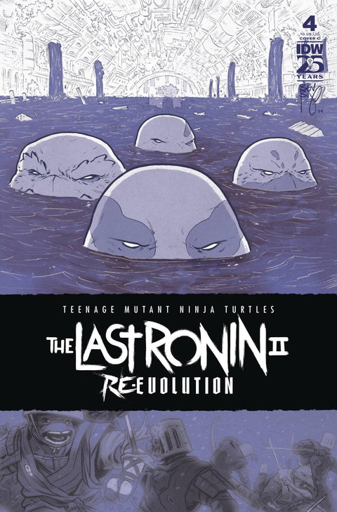 Teenage Mutant Ninja Turtles: The Last Ronin II - Re-Evolution 4 Comic Ben Bishop Variant IDW Publishing 2025