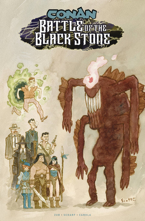 Conan the Barbarian: Battle of the Blackstone 3 Comic Scott Campbell Variant Titan Books 2024