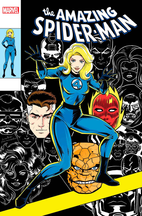 The Amazing Spider-Man, Vol. 6 65 Comic Luciano Vecchio Fantastic Four Homage Variant Marvel Comics 2025