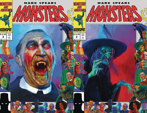 Mark Spears Monsters 3 Comic Mark Spears Holofoil Flip Variant Keenspot Entertainment 2025