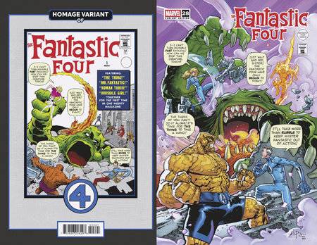 Fantastic Four, Vol. 7 28 Comic Andrei Bressan Fantastic Four Homage Variant Marvel Comics 2025