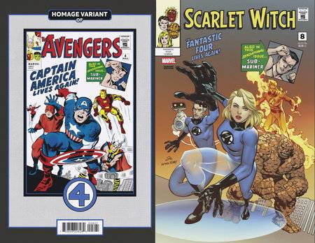 Scarlet Witch, Vol. 4 8 Comic Marcus To Fantastic Four Homage Variant Marvel Comics 2025