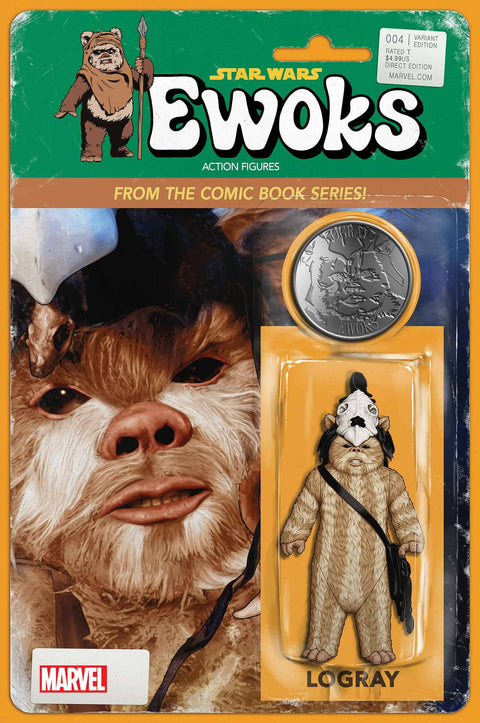 Star Wars: Ewoks, Vol. 1 4 Comic John Tyler Christopher Action Figure Variant Marvel Comics 2025