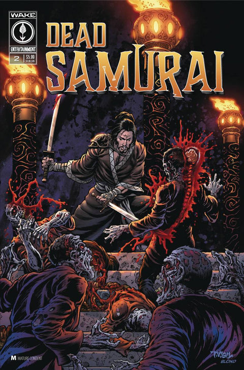 Dead Samurai 2 Comic Tim Vigil Variant Wake Entertainment 2025