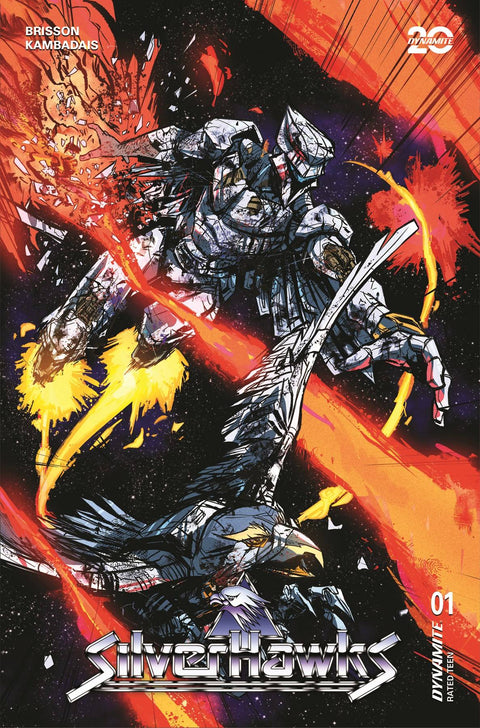 SilverHawks 1 Comic 1:10 Incentive Battle Damage Dynamite Entertainment 2025
