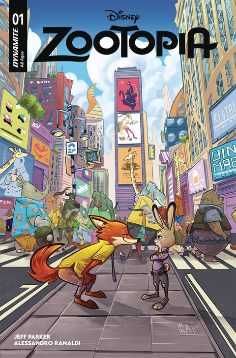 Zootopia 1 Comic Alessandro Ranaldi Variant Dynamite Entertainment 2025
