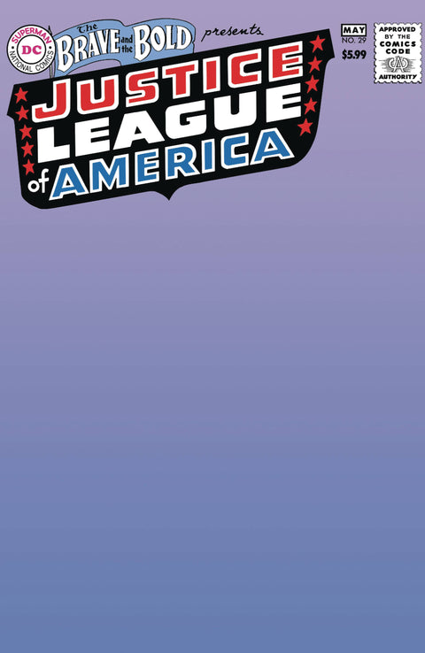 The Brave and the Bold, Vol. 1 29 Comic Facsimile Blank Variant DC Comics 2025