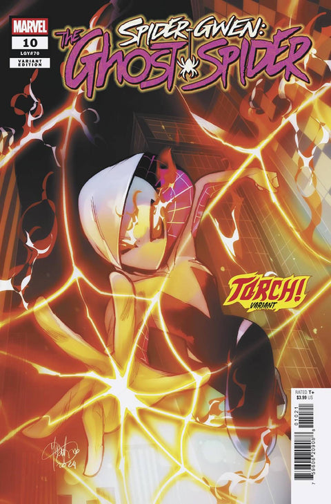 Spider-Gwen: Ghost-Spider, Vol. 2 10 Comic Mirka Andolfo Torch! Variant Marvel Comics 2025