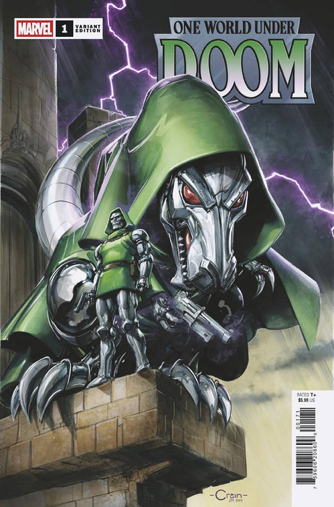 One World Under Doom 1 Comic Clayton Crain Variant Marvel Comics 2025