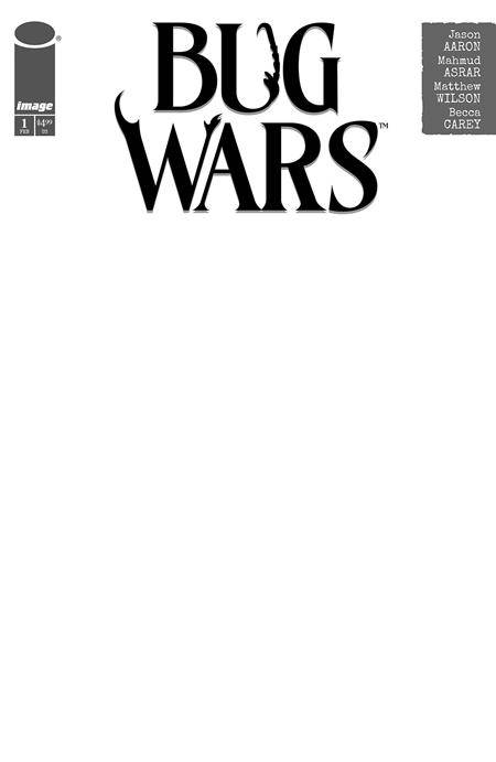 Bug Wars 1 Comic Blank Variant Image Comics 2025