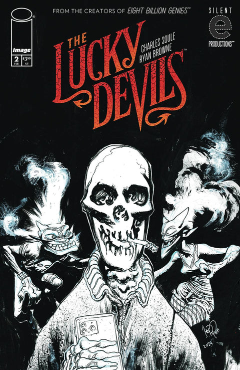 The Lucky Devils 2 Comic 1:25 James Harren Incentive B&W Image Comics 2025