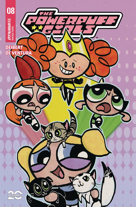 The Powerpuff Girls (Dynamite Entertainment) 8 Comic Cat Staggs Variant Dynamite Entertainment 2025