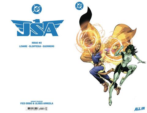 JSA, Vol. 2 2 Comic Fico Ossio Foil Virgin Variant DC Comics 2024