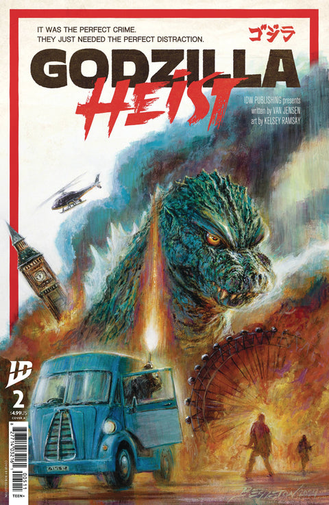Godzilla: Heist 2 Comic Bob Eggleton Regular IDW Publishing 2025