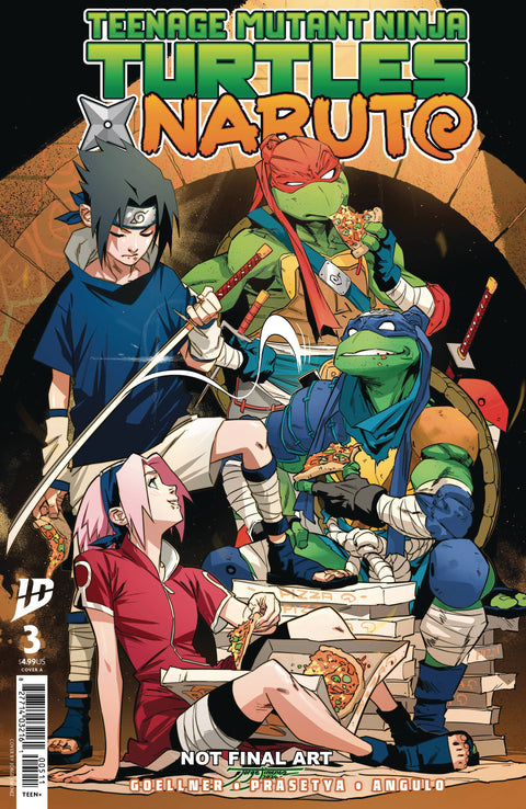 Teenage Mutant Ninja Turtles X Naruto 3 Comic Jorge Jiménez Regular IDW Publishing 2025