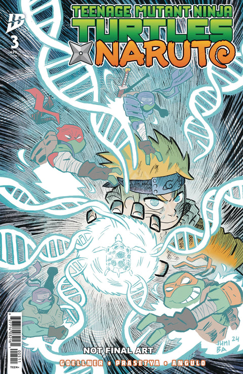Teenage Mutant Ninja Turtles X Naruto 3 Comic Juni Ba Variant IDW Publishing 2025