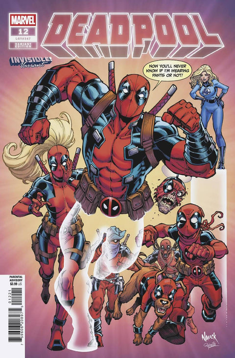 Deadpool, Vol. 9 12 Comic Todd Nauck Invisible Variant Marvel Comics 2025