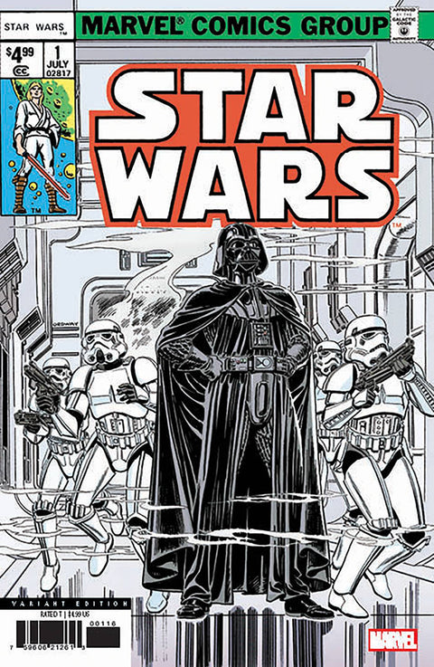 Star Wars, Vol. 1 (Marvel) 1 Comic Jerry Ordway Incentive Facsimile 2025 Variant (1:25) Marvel Comics 2025