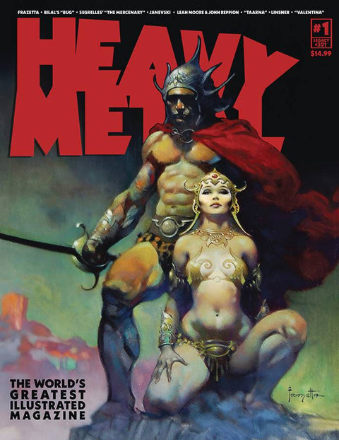 HEAVY METAL MAGAZINE #1 CVR B FRAZETTA (MR) (C: 0-1-2) HEAVY METAL MAGAZINE
