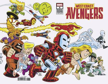 The West Coast Avengers, Vol. 4 6 Comic Chris Giarrusso Marvel Universe Connecting Variant Marvel Comics 2025