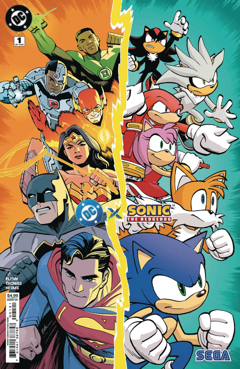 DC X Sonic The Hedgehog 1 Comic Ethan Young Variant DC Comics 2025