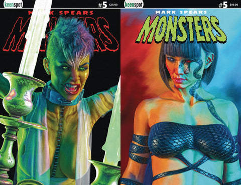 MARK SPEARS MONSTERS #5 CVR F HOLOFOIL FLIP KEENSPOT ENTERTAINMENT