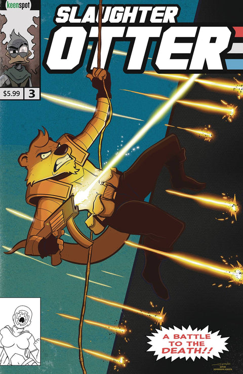 Slaughter Otter! 3 Comic J Hammond Homage Variant Keenspot Entertainment 2025