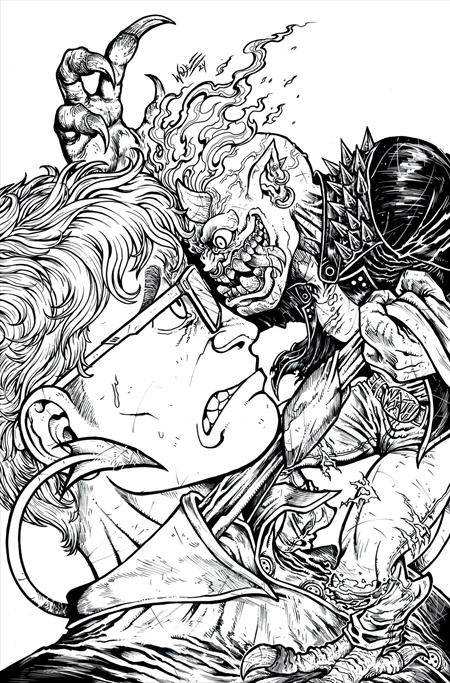 The Lucky Devils 1 Comic 1:25 2nd Printing Wolf Incentive B&W Image Comics 2025