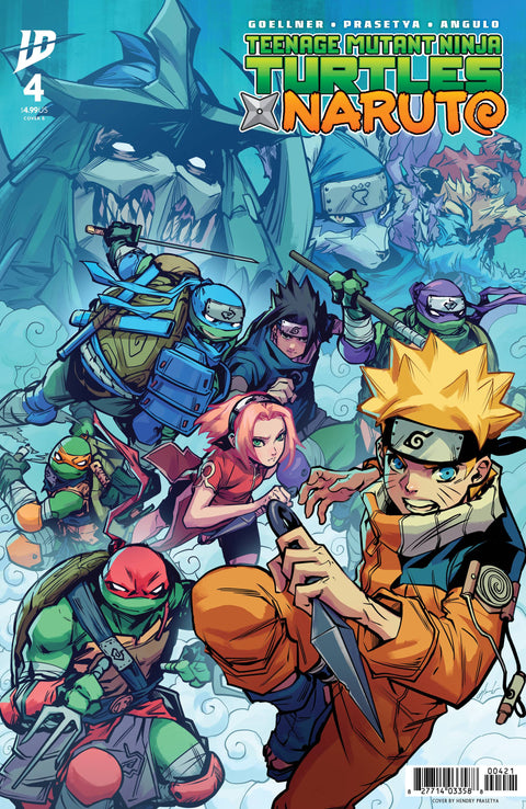 Teenage Mutant Ninja Turtles X Naruto 4 Comic Hendry Prasetya Variant IDW Publishing 2025