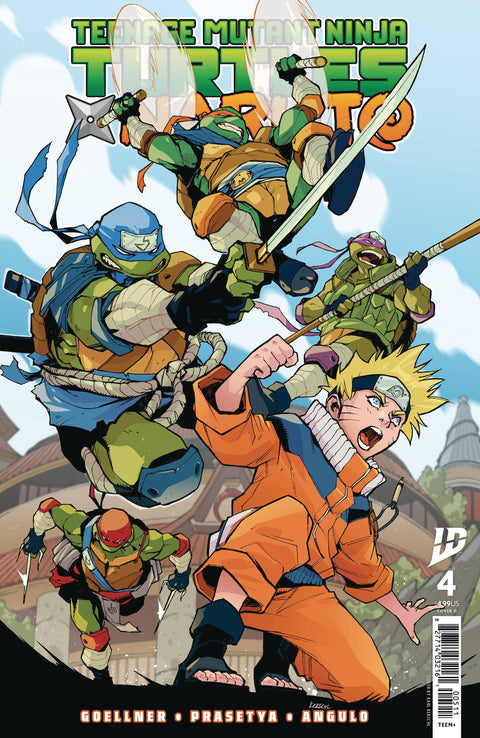 Teenage Mutant Ninja Turtles X Naruto 4 Comic Karl Kerschl Variant IDW Publishing 2025