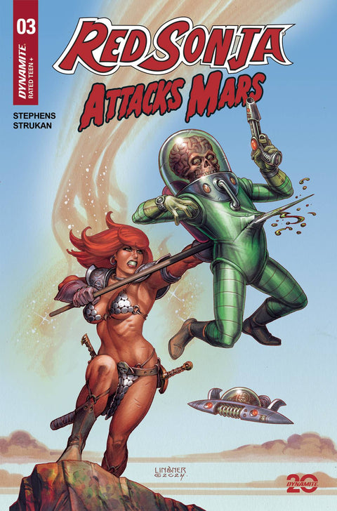 RED SONJA ATTACKS MARS #3 CVR A LINSNER DYNAMITE
