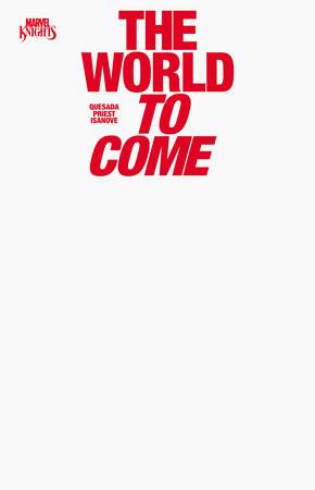 Marvel Knights: The World To Come 1 Comic Blank Variant Marvel Comics 2025