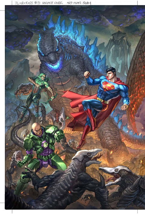 Justice League vs. Godzilla vs. Kong 2 1 Comic Alan Quah Variant DC Comics 2025