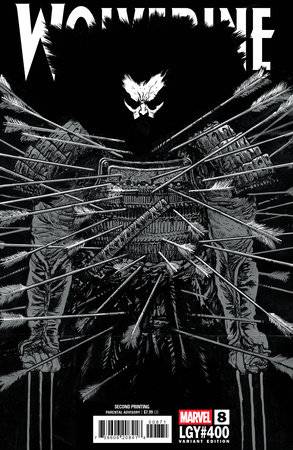 Wolverine, Vol. 8 8 Comic 2nd Printing Daniel Warren Johnson B&W Variant Marvel Comics 2025