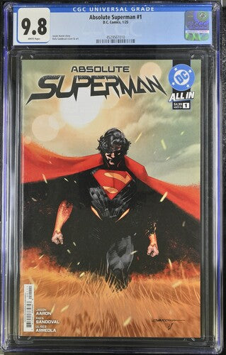 Absolute Superman #1 (CGC 9.8) (2025) Buy & Sell Comics Online Comic Shop Toronto Canada