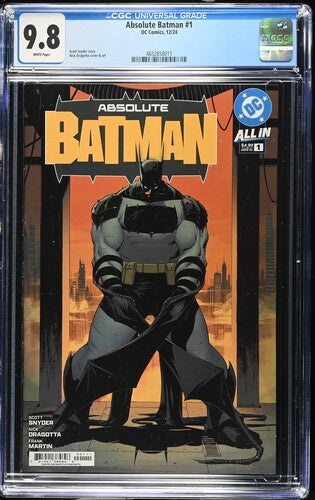 Absolute Batman #1 (CGC 9.8) (Cvr A) (2024) Nick Dragotta A Nick Dragotta Buy & Sell Comics Online Comic Shop Toronto Canada