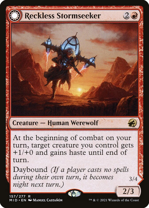Reckless Stormseeker // Storm-Charged Slasher (Foil)
