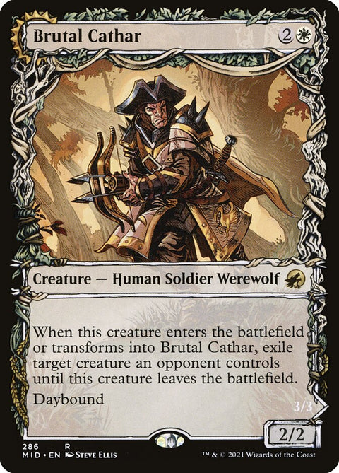 Brutal Cathar // Moonrage Brute (Foil)