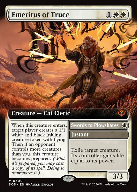Emeritus of Truce // Swords to Plowshares (Foil)