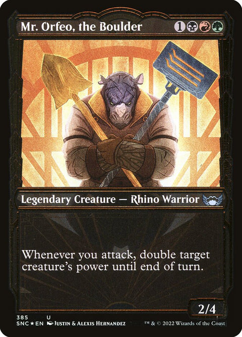 Mr. Orfeo, the Boulder (Foil)