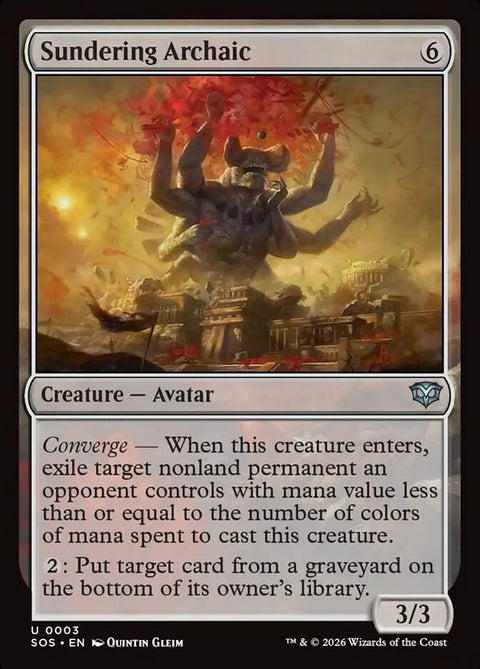 Sundering Archaic (Foil)