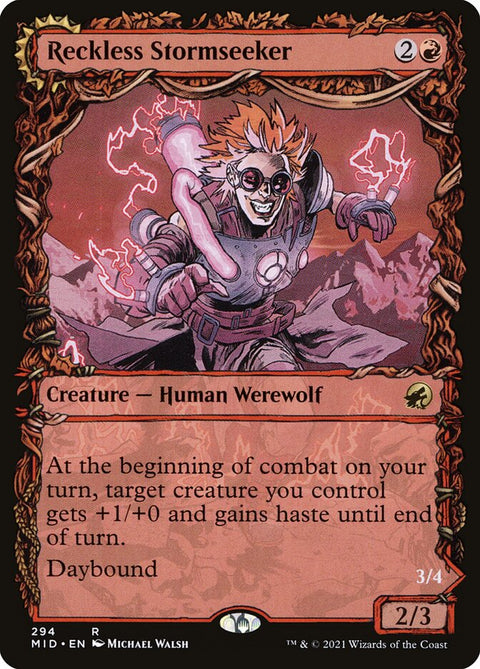 Reckless Stormseeker // Storm-Charged Slasher (Foil)